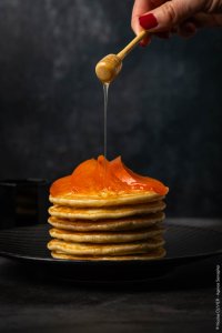 Pancake aux fruits exotique